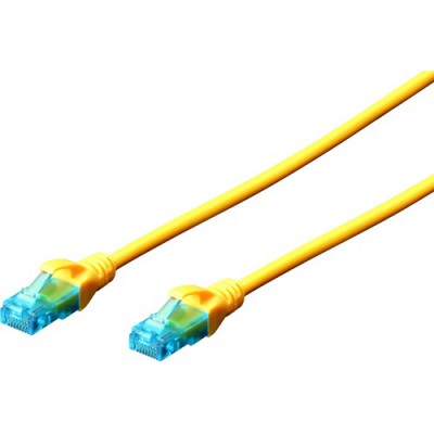 Digitus U/UTP Cat.5e Cable 1m Κίτρινο