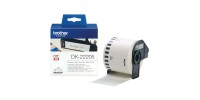 Brother Continuous Paper Label Roll – Black on White (30.5m x 62mm) DK-22205