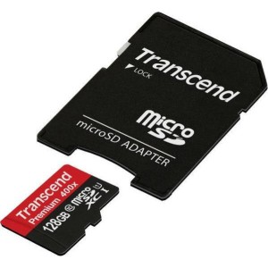 Transcend Premium 400x microSDXC 128GB U1 with Adapter
