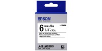 Epson LK-2WBN 6mm, Black on white