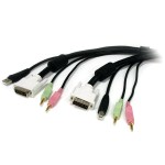 StarTech.com 1.8m 4-in-1 USB DVI KVM Cable with Audio and Microphone