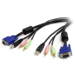 StarTech 1.8m 4-in-1 USB, VGA, Audio, and Microphone KVM Switch