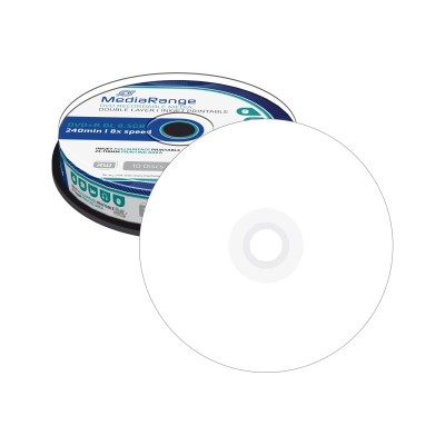 MediaRange DVD+R Dual Layer Printable 8.5GB 10 pieces