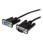 StarTech 3m Black Straight Through DB9 RS232 Serial Cable