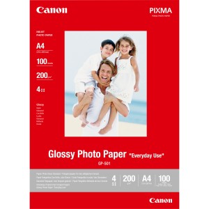 Canon GP-501 Φωτογραφικό Χαρτί Everyday Use A4 (21x30) 210gr/m² για Εκτυπωτές Inkjet 100 Φύλλα