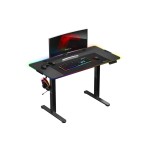 Huzaro Hero 8.2 RGB LED Ηλεκτρικό Γραφείο Gaming Μαύρο