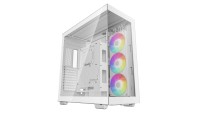 Deepcool CH780 Gaming Full Tower Κουτί Υπολογιστή με Πλαϊνό Παράθυρο και RGB Φωτισμό Λευκό