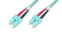 Digitus Καλώδιο Οπτικής Ίνας SC/UPC-SC/UPC 1m Τιρκουάζ