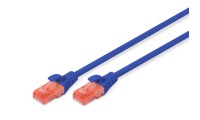 Digitus U/UTP Cat.6 Καλώδιο Δικτύου Ethernet 0.5m Μπλε 1τμχ