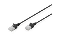 Digitus U/UTP Cat.6 (Gigabit) Καλώδιο Δικτύου Ethernet 0.5m Μαύρο