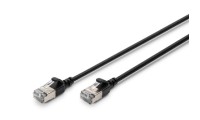Digitus F/FTP Cat.6a (Gigabit) Καλώδιο Δικτύου Ethernet 0.3m Μαύρο