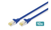 Digitus U/UTP Cat.6a (Gigabit) Καλώδιο Δικτύου Ethernet 0.25m Μπλε