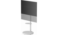 Gembird TVS-86TR-01-W Βάση Τηλεόρασης Δαπέδου έως 86 και 50kg Λευκό