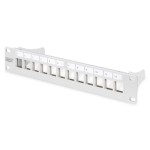 Digitus Patch Panel Keystone για Rack 1U 10 12 Θυρών Γκρι