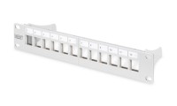 Digitus Patch Panel Keystone για Rack 1U 10 12 Θυρών Γκρι