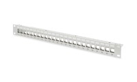 Digitus Patch Panel Keystone για Rack 1U 19 24 Θυρών Γκρι