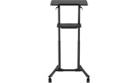 Gembird Mobile Lecture Desk Caster Wheels Black
