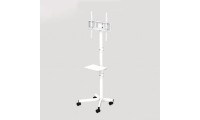 Gembird TVS-55T-03-W Βάση Τηλεόρασης Δαπέδου έως 55 Λευκό