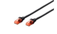 Digitus U/UTP Cat.6 (Gigabit) Καλώδιο Δικτύου Ethernet 0.25m Μαύρο