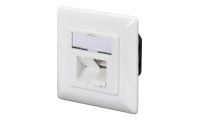 Digitus Διπλή Εξωτερική Πρίζα Δικτύου RJ45 Τύπου Cat5 σε Λευκό Χρώμα DN-9002-N