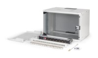 Digitus Επιτοίχια Καμπίνα Rack 19U Λευκό DN-49202-SET