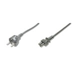 Digitus Schuko - IEC C5 Cable 0.75m Μαύρο AK-440115-008-S