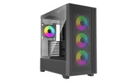 Xilence Xilent Flux X916.ARGB Gaming Midi Tower Κουτί Υπολογιστή με Πλαϊνό Παράθυρο Μαύρο
