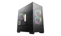 Deepcool CG380 3F Midi Tower Κουτί Υπολογιστή με Πλαϊνό Παράθυρο και ARGB Φωτισμό Μαύρο