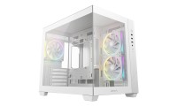 Deepcool CG330 3F Mini Tower Κουτί Υπολογιστή με Πλαϊνό Παράθυρο και ARGB Φωτισμό Λευκό