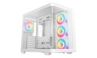 Deepcool CG530U 4F Midi Tower Κουτί Υπολογιστή με Πλαϊνό Παράθυρο και ARGB Φωτισμό Λευκό
