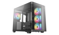 Deepcool CG530U 4F Midi Tower Κουτί Υπολογιστή με Πλαϊνό Παράθυρο και ARGB Φωτισμό Μαύρο