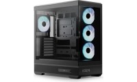 Aerocool P500B-Digi Gaming Midi Tower Κουτί Υπολογιστή με ARGB Φωτισμό Μαύρο