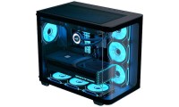 Aerocool P500C Gaming Midi Tower Κουτί Υπολογιστή με Πλαϊνό Παράθυρο Μαύρο