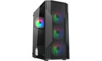Cougar MX110 Mesh-G Gaming Midi Tower Κουτί Υπολογιστή με Πλαϊνό Παράθυρο και RGB Φωτισμό Μαύρο