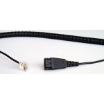 JABRA connection cable LINK QD coiled on RJ11