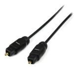 StarTech 15 ft Thin Toslink Digital Optical SPDIF Audio Cable