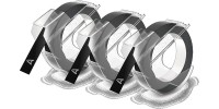 Dymo Ταινία Ετικετογράφου (3m x 9mm) S0847730 Μαύρο