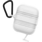 Jelly JACS Θήκη Σιλικόνης με Γάντζο Λευκό Apple AirPods