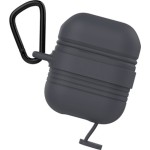 Jelly JLACS Θήκη Σιλικόνης με Γάντζο Μαύρο Apple AirPods