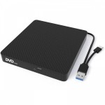 iBox Εξωτερικός Οδηγός Εγγραφής/Ανάγνωσης DVD/CD για Desktop / Laptop Μαύρο