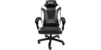 Fury Avenger M+ Καρέκλα Gaming Δερματίνης Μαύρο/Λευκό