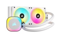 Corsair ICUE H100i Υδρόψυξη Διπλού Ανεμιστήρα 120mm με RGB Φωτισμό Λευκή