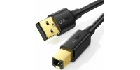 Ugreen USB 2.0 Cable USB-A male - USB-B male Μαύρο 3m (10351)