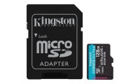 Kingston microSDXC 128GB Class 10 U3 V30 A2 UHS-I με αντάπτορα