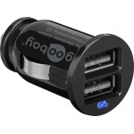 Goobay Φορτιστής Αυτοκινήτου 10.5W 2.1A με Θύρες: 2xUSB Μαύρος