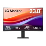 LG 24U421A-B VA HDR Curved Monitor 24" FHD 1920x1080 με Χρόνο Απόκρισης 5ms GTG