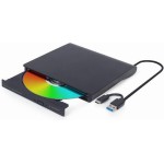 Gembird Εξωτερικός Οδηγός για Laptop Μαύρο