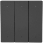 Sonoff R5 Επιτοίχιος Διακόπτης Τοίχου Wi-Fi Εντολών Τριπλός με Πλαίσιο Μαύρος