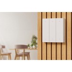 Sonoff Επιτοίχιος Διακόπτης Τοίχου Wi-Fi Τριπλός με Πλαίσιο Aller Retour Λευκός
