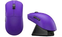 AULA x LEOBOG GM3 Ασύρματο Gaming Ποντίκι Tri-Mode 12000 DPI με Charging Dock Μωβ